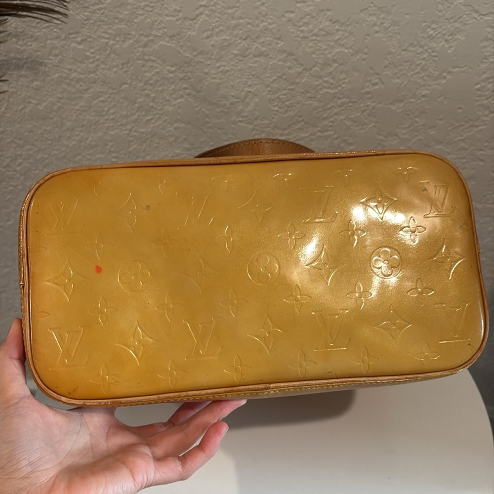 Louis Vuitton Mustard Patent Leather Tote - Picture 7 of 14